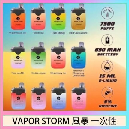 Vapor Storm風暴電子煙7500口（5%）一次性